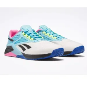 Reebok Nano X2 Women's Training Shoes Sz 6 Blue/White/Black