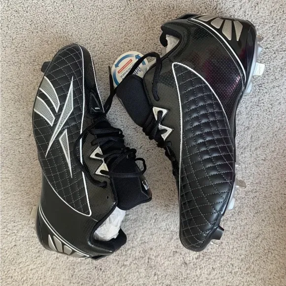 Reebok NWT Baseball Cleats Shoes Mens Black Size 12 Hardlink