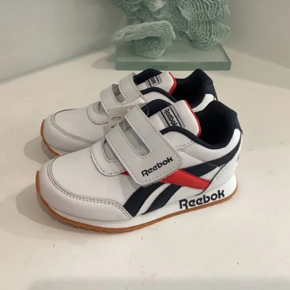 REEBOK RED WHITE AND BLUE LEATHER TENNIS SHOES SNEAKERS TODDLER and Baby various
