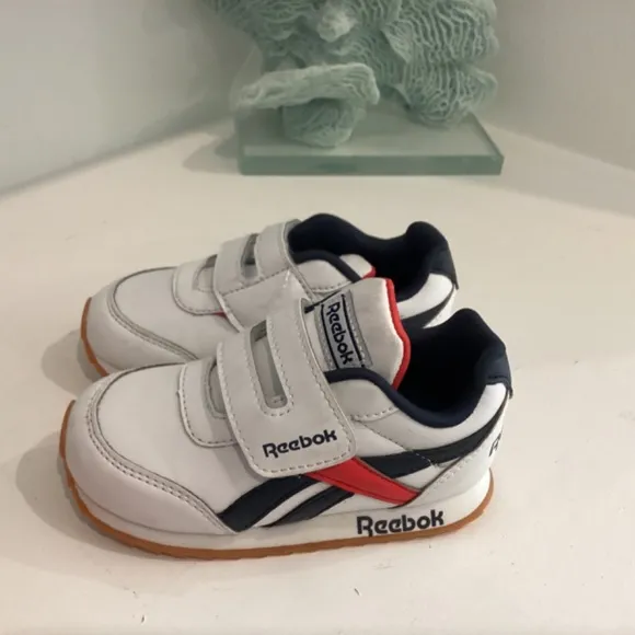 REEBOK RED WHITE AND BLUE LEATHER TENNIS SHOES SNEAKERS TODDLER and Baby various