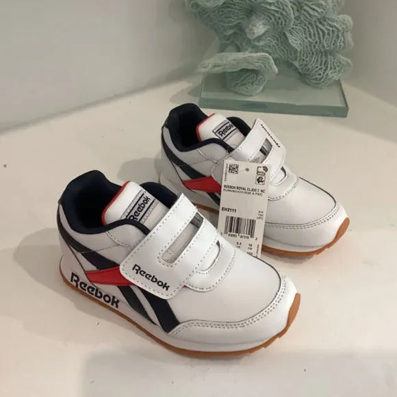 REEBOK RED WHITE AND BLUE LEATHER TENNIS SHOES SNEAKERS TODDLER and Baby various