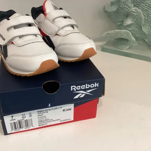REEBOK RED WHITE AND BLUE LEATHER TENNIS SHOES SNEAKERS TODDLER and Baby various
