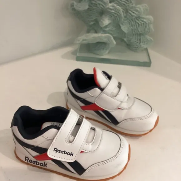 REEBOK RED WHITE AND BLUE LEATHER TENNIS SHOES SNEAKERS TODDLER and Baby various