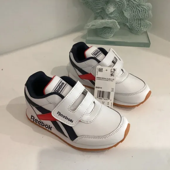 REEBOK RED WHITE AND BLUE LEATHER TENNIS SHOES SNEAKERS TODDLER and Baby various