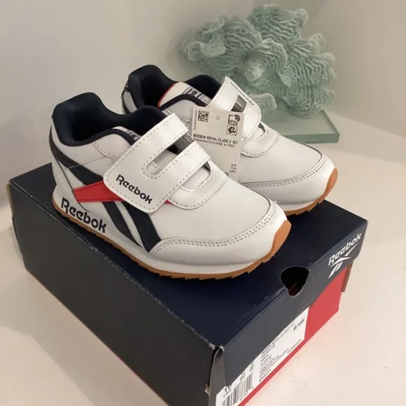 REEBOK RED WHITE AND BLUE LEATHER TENNIS SHOES SNEAKERS TODDLER and Baby various