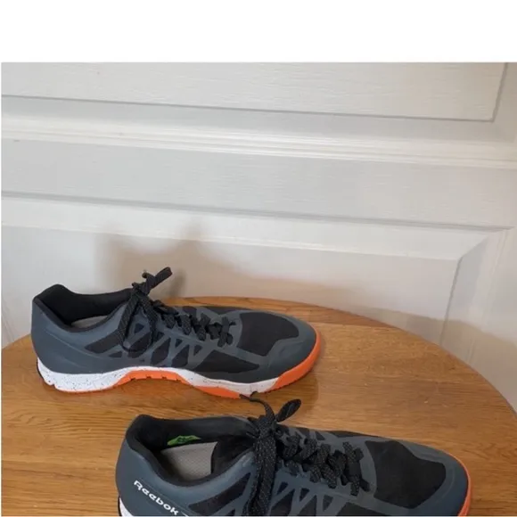 Reebok Stability Sneakers Speed TR Crossfit Focused Gray Orange White Athletic