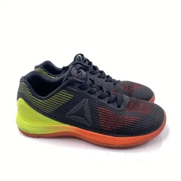 Reebok Crossfit Nano 7 Men’s Sz 4.5 Vitamin C Yellow Black BD2796 Athletic Shoes
