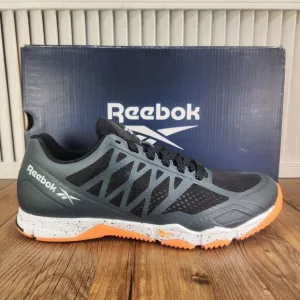 Reebok Speed TR Mens Sz 8 Black Blue Training Trainers Gym Sneakers Shoes FZ0422