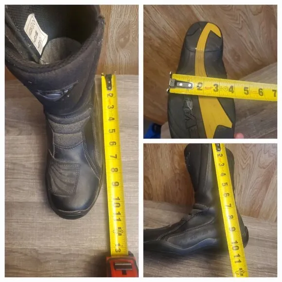Revit Motorcycle Leather Boots Mens Size 7 Black