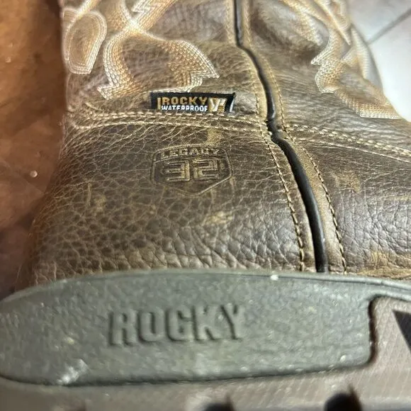 Rocky Legacy 32 Waterproof Work‎  Mens 10 Brown Work Safety Shoes RKW0315