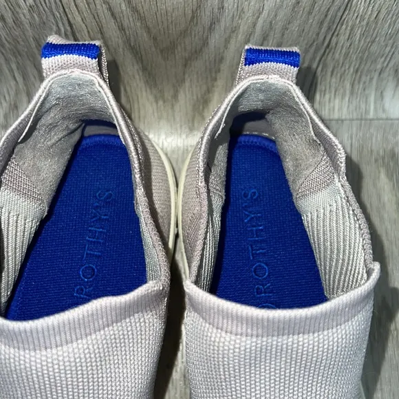 ROTHY’S lilac grey Chelsea pull on sneakers