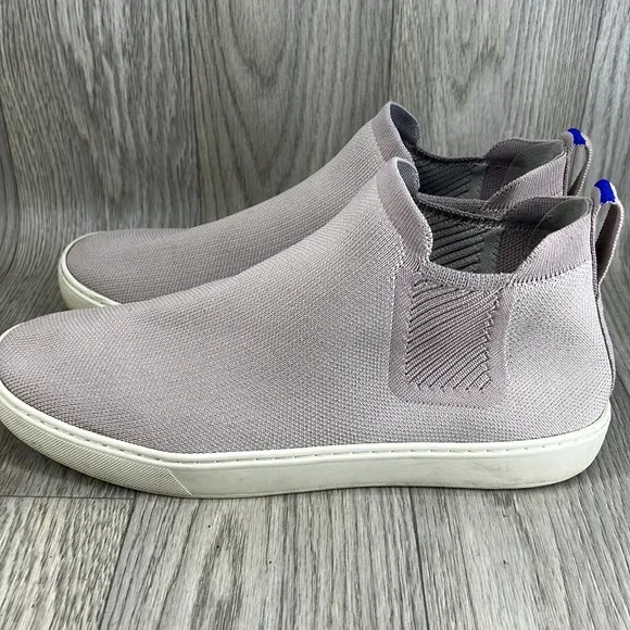ROTHY’S lilac grey Chelsea pull on sneakers