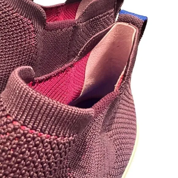 ROTHY’S The Chelsea Berry Lattice Knit High Top Sneaker Ankle Boots Shoes 13