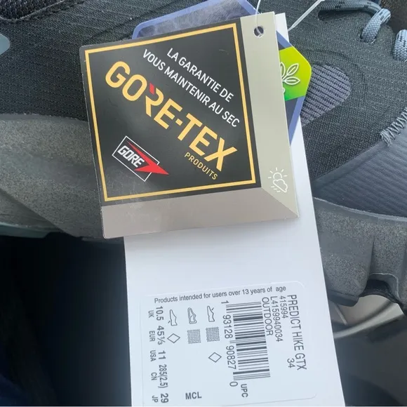 SALOMAN Predict Hike GtxEbony/black/stormy, Athletic Shoes