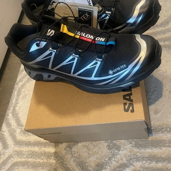 Salomon Black Athletic Shoes with Quick-Lace System