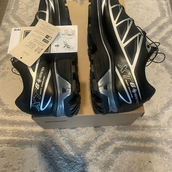 Salomon Black Athletic Shoes with Quick-Lace System