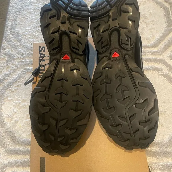 Salomon Black Athletic Shoes with Quick-Lace System
