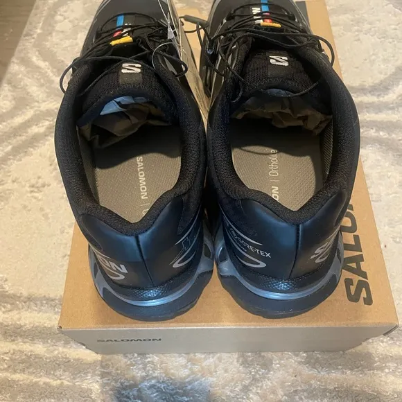 Salomon Black Athletic Shoes with Quick-Lace System