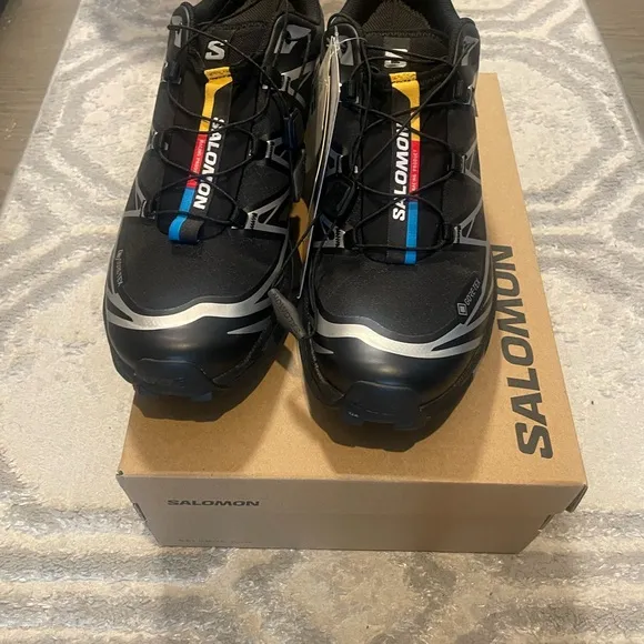 Salomon Black Athletic Shoes with Quick-Lace System