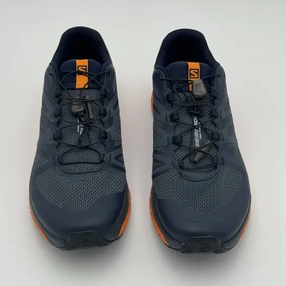 SALOMON Sense Ride Trail Running Mens Shoes Navy/Orange Outdoor Sneakers *CLEAN*