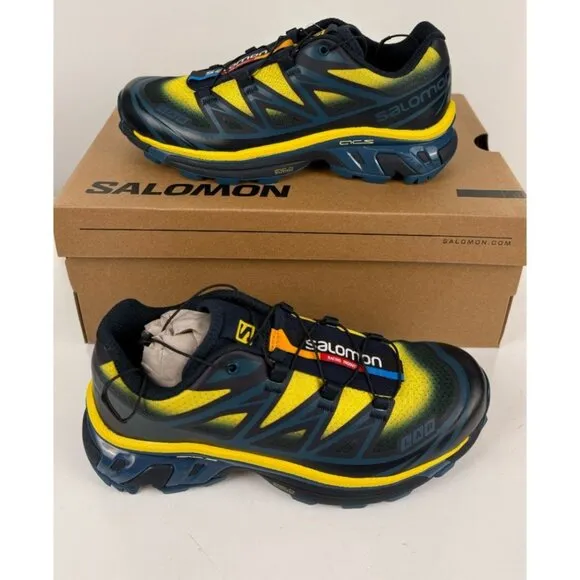 Salomon Unisex XT-6 Skyline Navy Running &amp; Training Shoes M 4.5 W 5.5