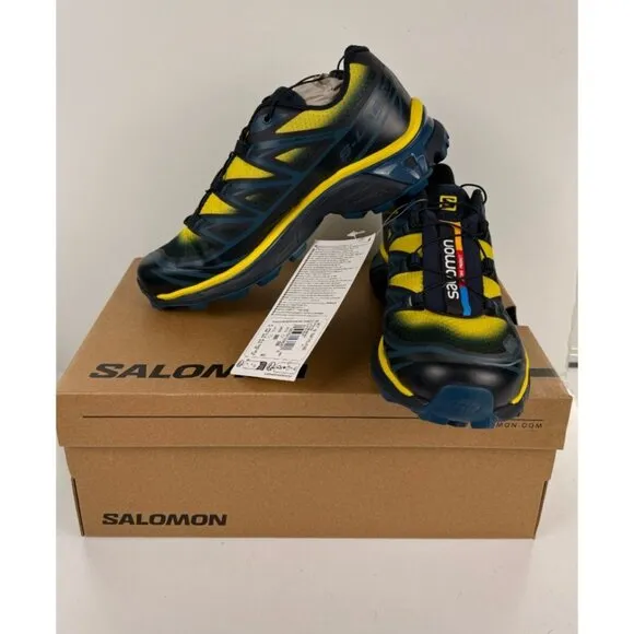 Salomon Unisex XT-6 Skyline Navy Running &amp; Training Shoes M 4.5 W 5.5