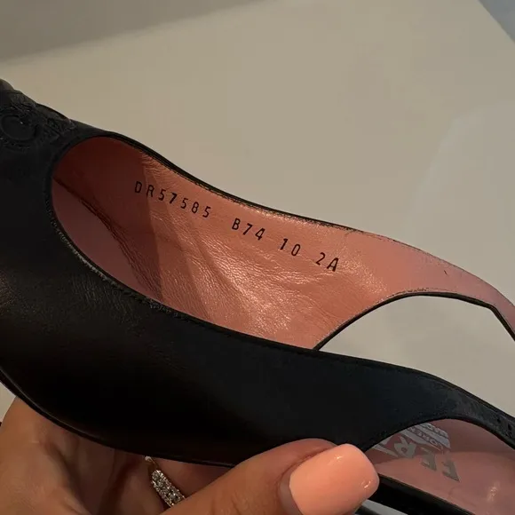 Salvatore Ferragamo Black Leather Women's Shoes