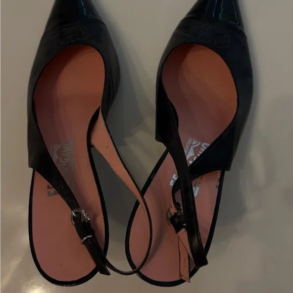 Salvatore Ferragamo Black Leather Women's Shoes
