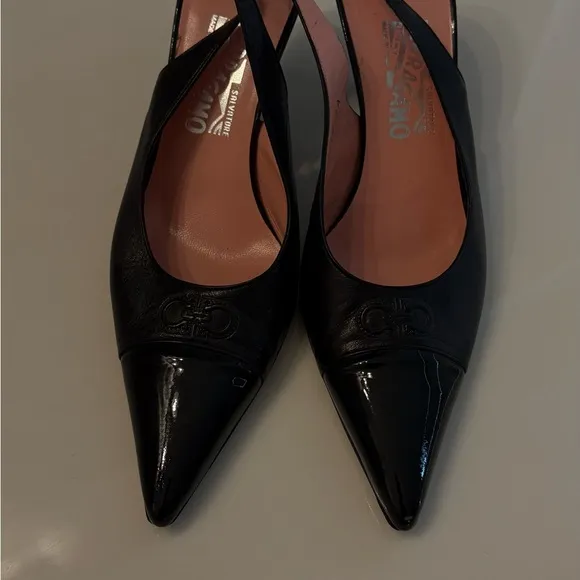 Salvatore Ferragamo Black Leather Women's Shoes