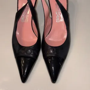 Salvatore Ferragamo Black Leather Women's Shoes
