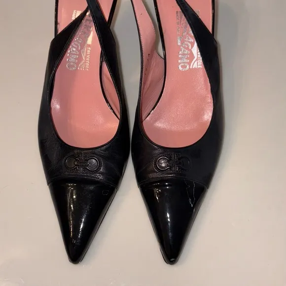 Salvatore Ferragamo Black Leather Women's Shoes