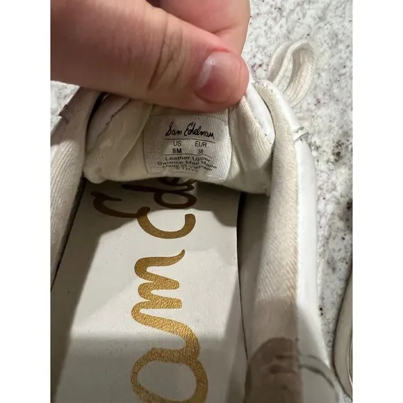 Sam Edelman White Tennis Shoes - Size 8‎