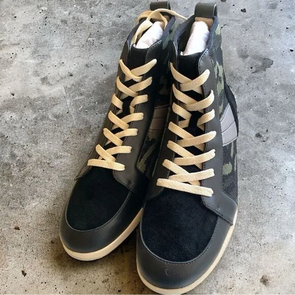 Sanctuary NEW High Top Sneakers Major Multicolored Camo Leather Shoes