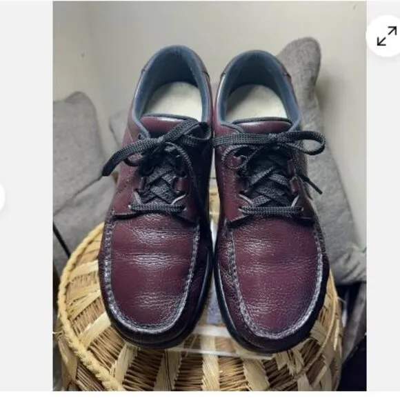 Sas Bout Time Tripad Men's 10.5 W Comfort Burgundy Leather Shoes Lace Up Oxford