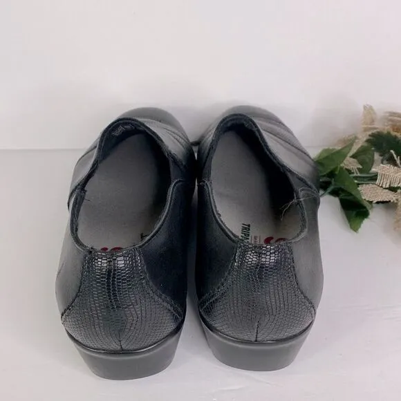 SAS Nora Slip On comfort Shoes Black Size 6 WW