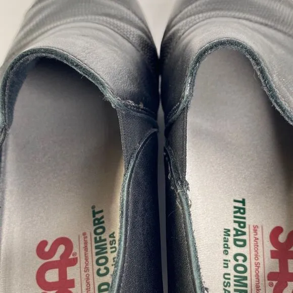 SAS Nora Slip On comfort Shoes Black Size 6 WW