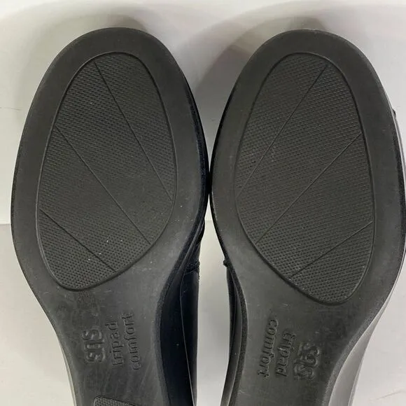 SAS Nora Slip On comfort Shoes Black Size 6 WW