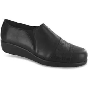 SAS Nora Slip On comfort Shoes Black Size 6 WW