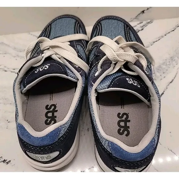 SAS Tour Mesh LT Marine Mens Size 6M Womens Size 8M Blue Tripad Comfort Shoes
