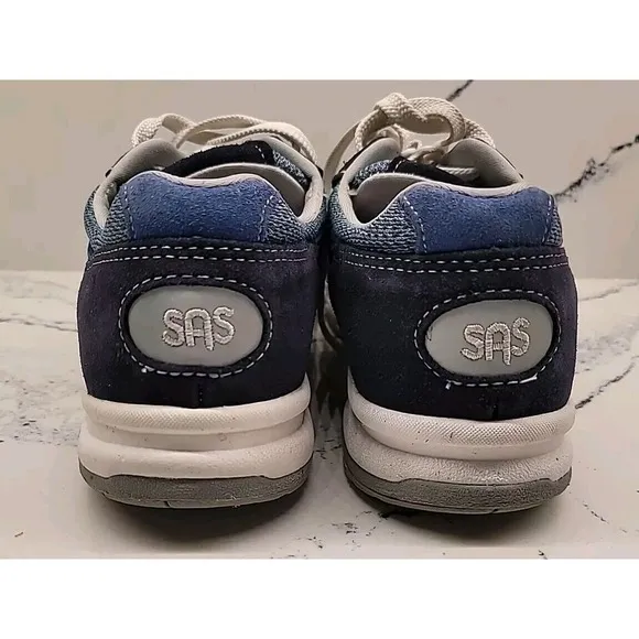 SAS Tour Mesh LT Marine Mens Size 6M Womens Size 8M Blue Tripad Comfort Shoes