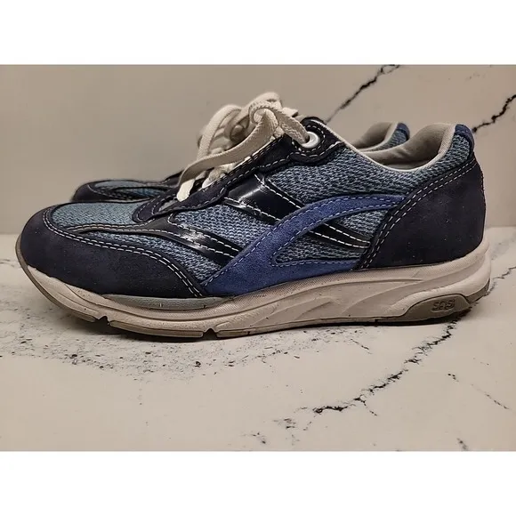 SAS Tour Mesh LT Marine Mens Size 6M Womens Size 8M Blue Tripad Comfort Shoes