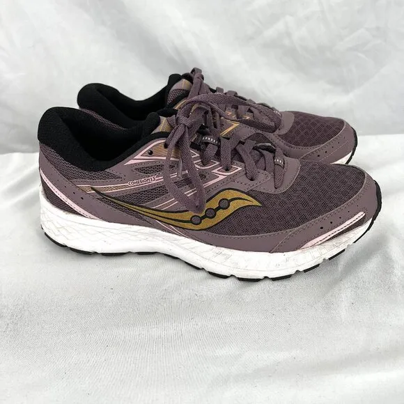 Saucony Cohesion 13 GRID running shoes sneakers tennis purple gold athletic  9