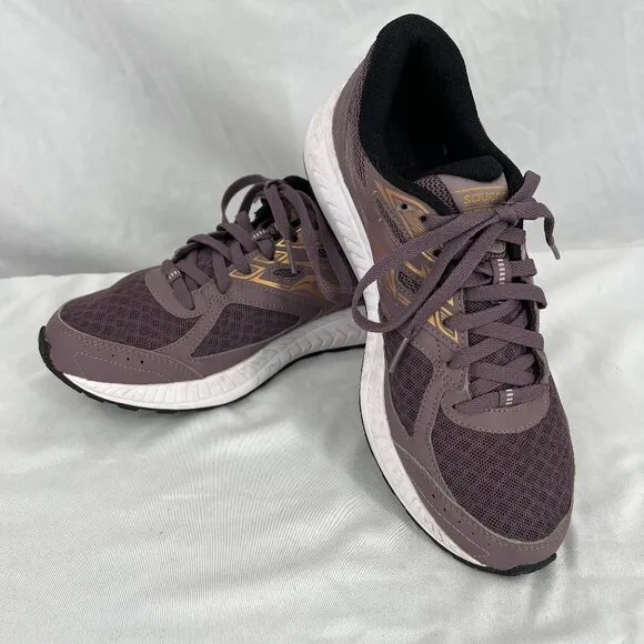Saucony Cohesion 13 GRID running shoes sneakers tennis purple gold athletic  9