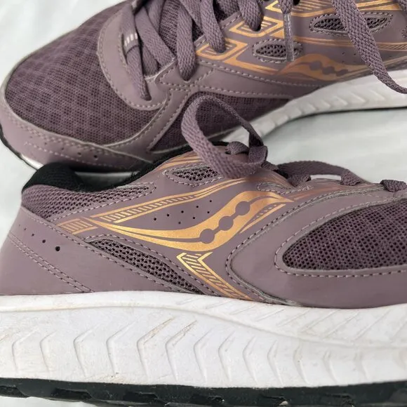 Saucony Cohesion 13 GRID running shoes sneakers tennis purple gold athletic  9