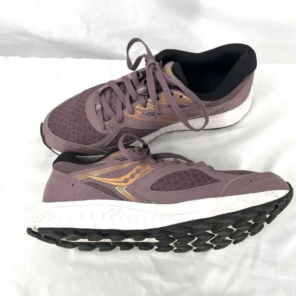 Saucony Cohesion 13 GRID running shoes sneakers tennis purple gold athletic  9