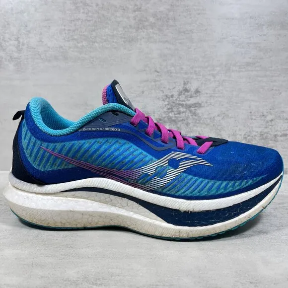 Saucony Endorphin Speed 2 Running Shoes - Women's Size 8 - Blue