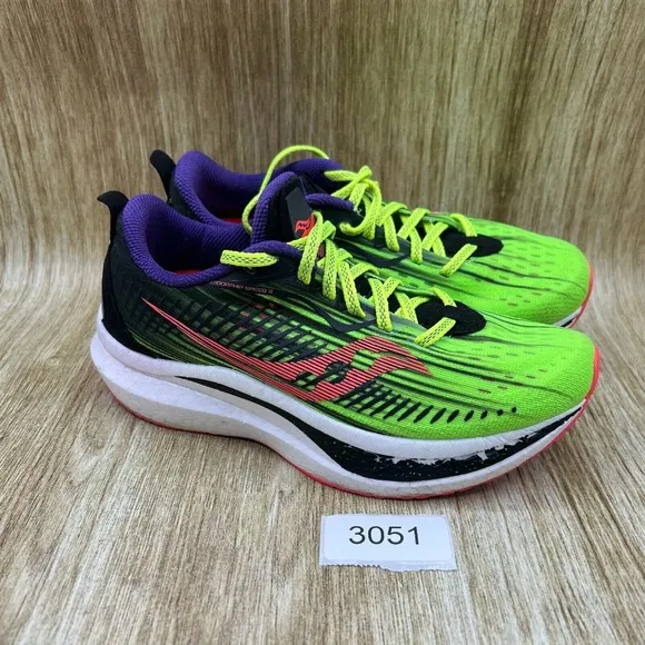 Saucony Endorphin Speed 2 Women's Size 6.5 Green Running Sneaker Shoes S10688-65