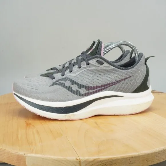 Saucony Endorphin Speed 2 Womens Size 9.5 Shoes Grey Pink Running Sneakers