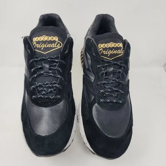 Saucony Running Shoes Mens 11 Black Las Vegas 3D Grid Hurricane Gym Logo Sneaker