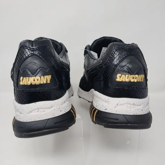 Saucony Running Shoes Mens 11 Black Las Vegas 3D Grid Hurricane Gym Logo Sneaker